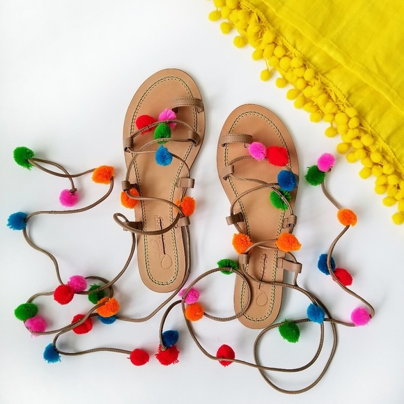 Free People Shoes - Free People Heiress raining pom pom sandal